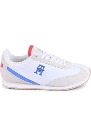 Tommy Hilfiger Sport, Dame, Hvid, 37 EU, Hvide Ruskind Damesko til hverdag