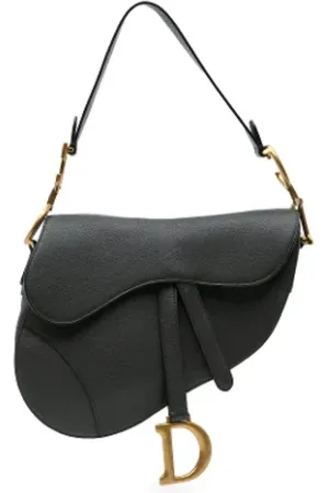 Dior Pre-owned, Dame, Sort, ONE SIZE, Uld, Pre-owned Laeder dior-tasker