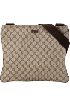 Gucci Pre-owned, Dame, , ONE SIZE, Uld, Pre-owned Coated canvas crossbody-tasker