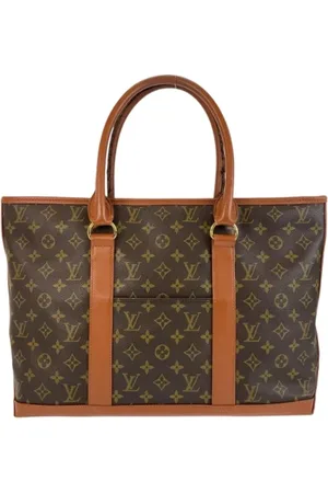 LOUIS VUITTON Pre-owned, Herre, Brun, ONE SIZE, Læder, Pre-owned canvas tasker