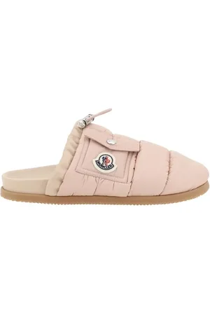 Moncler Sko, Dame, Lyserød, 37 EU, Læder, Quiltede Lomme Mules