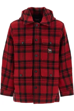 Woolrich Jakke, Herre, Rød, S, Uld, Stilfuld Vinterjakke til Mænd