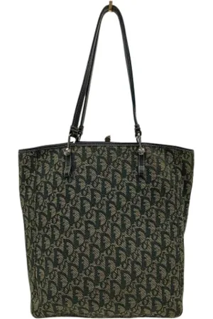 Dior Pre-owned, Dame, Blå, ONE SIZE, Tyl, Pre-owned Laeder hndtasker