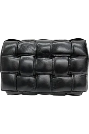 Bottega Veneta Pre-owned, Dame, Sort, ONE SIZE, Uld, Pre-owned Laeder skuldertasker
