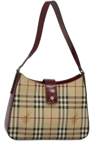 Burberry Pre-owned, Dame, , ONE SIZE, Uld, Pre-owned Laeder skuldertasker
