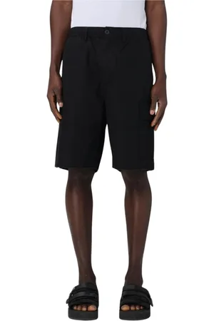 032c Shorts, Herre, Sort, S, Uld, Sorte Cargo Shorts med Lommer