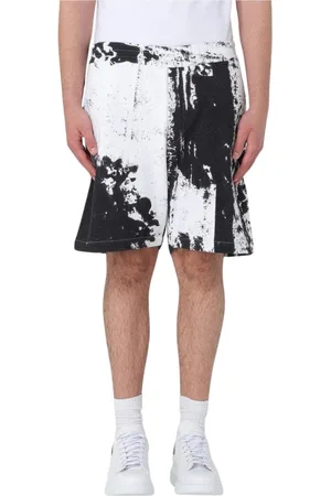 Alexander McQueen Shorts, Herre, Sort, M, Bomuld, Moderne Sort Print Shorts