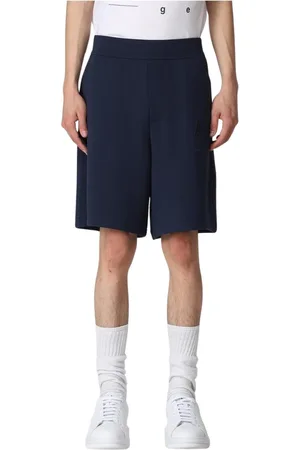 Armani Exchange Shorts, Herre, Blå, S, Bomuld, Blå Broderede Logo Sweatshorts