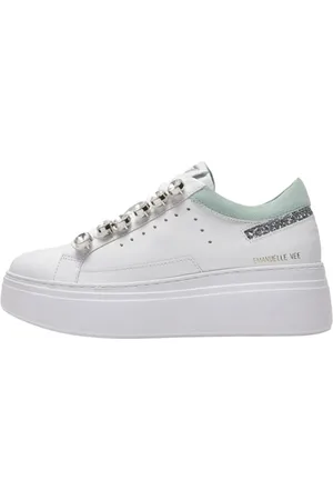 Emanuélle vee Sko, Dame, Hvid, 40 EU, Læder, Hvide Sneakers til Kvinder
