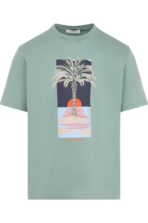 Lanvin Top, Herre, Grøn, M, Grafisk T-shirt