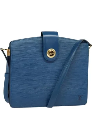 LOUIS VUITTON Pre-owned, Dame, Blå, ONE SIZE, Uld, Pre-owned Laeder louis-vuitton-tasker