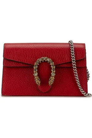 Gucci Pre-owned, Dame, Rød, ONE SIZE, Uld, Pre-owned Laeder crossbody-tasker