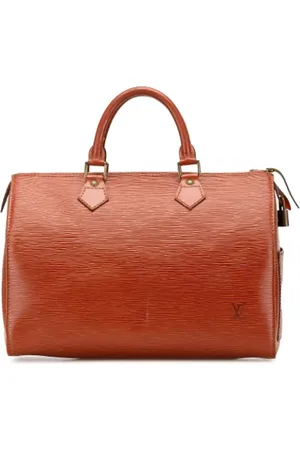 LOUIS VUITTON Pre-owned, Dame, Brun, ONE SIZE, Tyl, Pre-owned Laeder rejsetasker