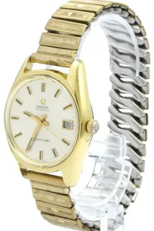 Omega Pre-owned, Herre, Grå, ONE SIZE, Tyl, Pre-owned Rustfrit stal watches