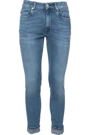 Siviglia Jeans, Herre, Blå, W31, Bomuld, Slim Fit Bomuld Jeans med 5 Lommer