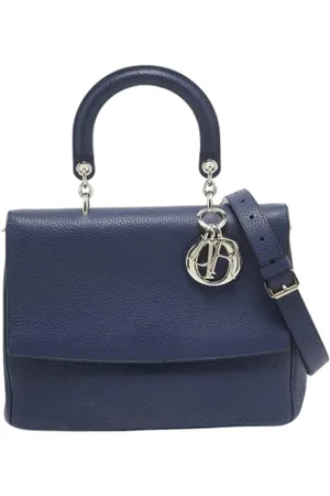 Dior Pre-owned, Dame, Blå, ONE SIZE, Tyl, Pre-owned Laeder hndtasker