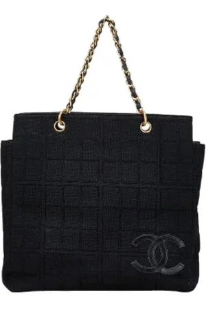 CHANEL Pre-owned, Dame, Sort, ONE SIZE, Tyl, Pre-owned Canvas totes