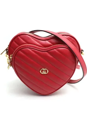 Gucci Pre-owned, Dame, Rød, ONE SIZE, Uld, Pre-owned Laeder crossbody-tasker