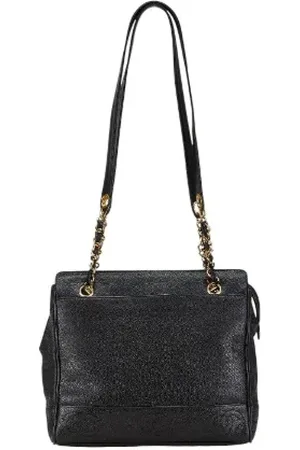 CHANEL Pre-owned, Dame, Sort, ONE SIZE, Tyl, Pre-owned Laeder chanel-tasker