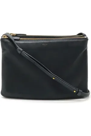 Céline Pre-owned, Dame, Sort, ONE SIZE, Uld, Pre-owned Laeder crossbody-tasker