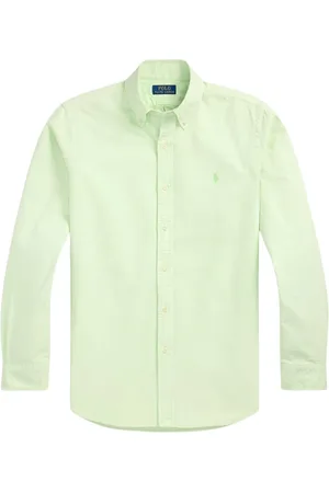 Ralph Lauren Skjorte, Herre, Grøn, L, Bomuld, Oxford Skjorte Kollektion