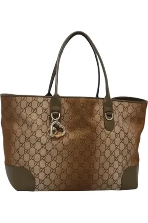 Gucci Pre-owned, Dame, , ONE SIZE, Tyl, Pre-owned Canvas gucci-tasker