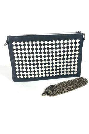 Bottega Veneta Pre-owned, Dame, Sort, ONE SIZE, Tyl, Pre-owned Laeder pouches
