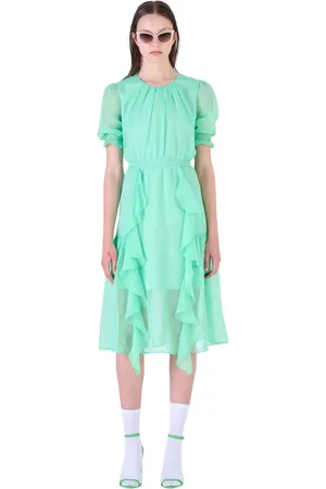 Silvian Heach Kjole, Dame, Grøn, XL, Uld, Midi Dresses
