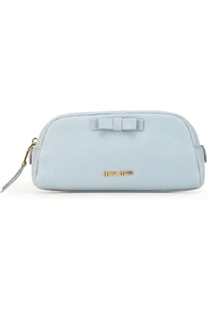 Miu Miu Pre-owned, Dame, Blå, ONE SIZE, Tyl, Pre-owned Laeder pouches