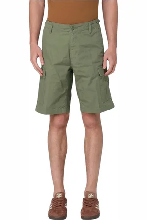 Carhartt Shorts, Herre, Grøn, W29, Uld, Alsindet Beige Cargo Shorts Stilfuld