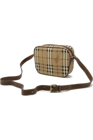 Burberry Pre-owned, Dame, , ONE SIZE, Uld, Pre-owned Laeder crossbody-tasker