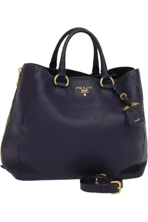 Prada Pre-owned, Dame, Lilla, ONE SIZE, Uld, Pre-owned Laeder prada-tasker