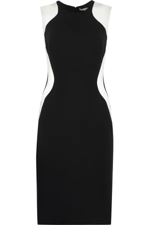 Stella McCartney Kjole, Dame, Sort, XS, Kontrast Mini Kjole med Viskose Elastan