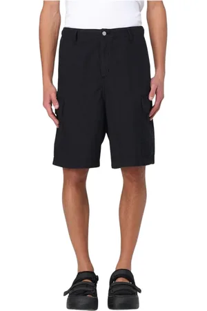 Carhartt Shorts, Herre, Sort, W31, Uld, Sorte Cargo Shorts Stilfuldt Tilbehør