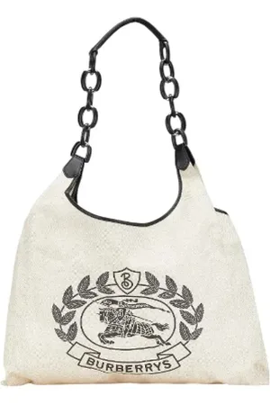 Burberry Pre-owned, Dame, , ONE SIZE, Uld, Pre-owned Canvas totes