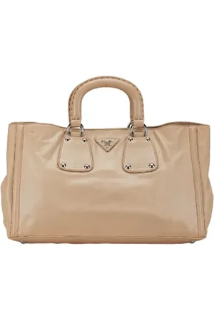 Prada Pre-owned, Dame, , ONE SIZE, Tyl, Pre-owned Laeder hndtasker