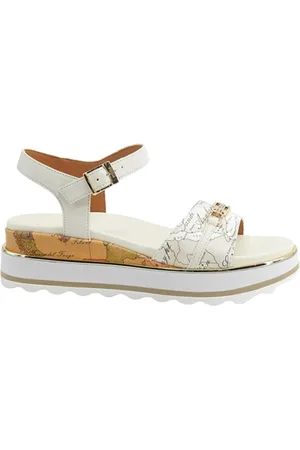 ALVIERO MARTINI 1A CLASSE Sko, Dame, , 37 EU, Uld, Hvide lave hæle sandaler til kvinder
