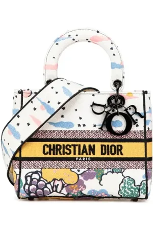 Dior Pre-owned, Dame, Flerfarvet, ONE SIZE, Uld, Pre-owned Canvas dior-tasker