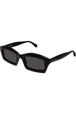 Alaïa Tilbehør, unisex, Sort, ONE SIZE, Uld, Stilfulde Maske Solbriller