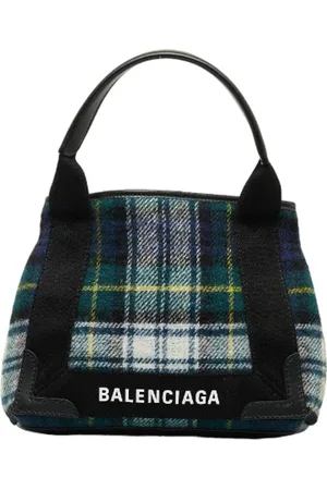 Balenciaga Pre-owned, Dame, Flerfarvet, ONE SIZE, Uld, Pre-owned Laeder balenciaga-tasker