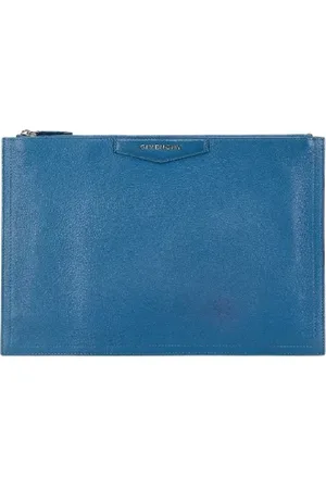 Givenchy Pre-owned, Dame, Blå, ONE SIZE, Tyl, Pre-owned Laeder clutches