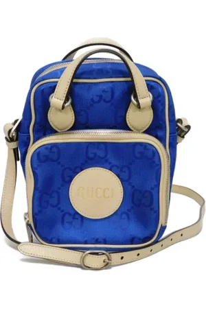 Gucci Pre-owned, Dame, Blå, ONE SIZE, Nylon, Pre-owned nylon gucci-tasker