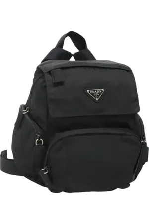 Prada Pre-owned, Dame, Sort, ONE SIZE, Nylon, Pre-owned nylon rygsaekke