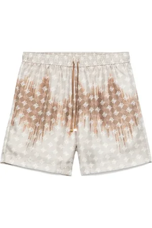 AMIRI Shorts, Herre, Flerfarvet, M, Uld, Vaskede Quad Bermuda Shorts med Elastisk Linning