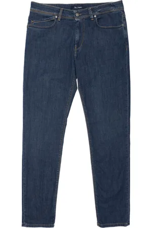 RE-HASH Jeans, Herre, Blå, W36, Uld, Blå Rubens Stilfuld Moderne Skjorte