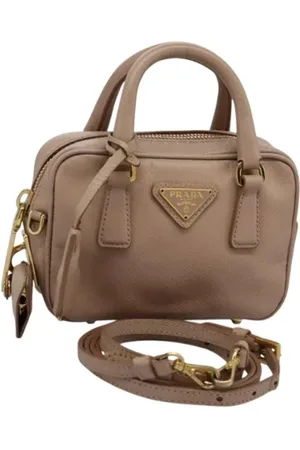 Prada Pre-owned, Dame, Lyserød, ONE SIZE, Uld, Pre-owned Laeder hndtasker