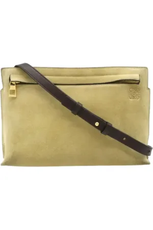 Loewe Pre-owned, Dame, , ONE SIZE, Uld, Pre-owned Laeder crossbody-tasker