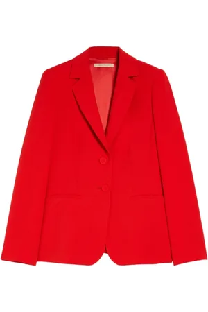 pennyblack Jakke, Dame, Rød, L, Polyester, Slim Fit Blazer Agnese Hummerfarve