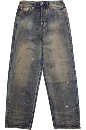Evisu Jeans, Herre, Blå, W30, Denim, Vintage Vasket Denim Jeans