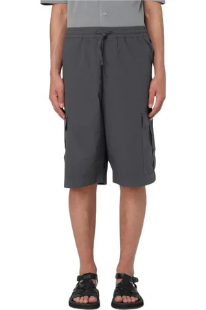 BARENA Shorts, Herre, Grå, L, Cargo Shorts med snørelukning